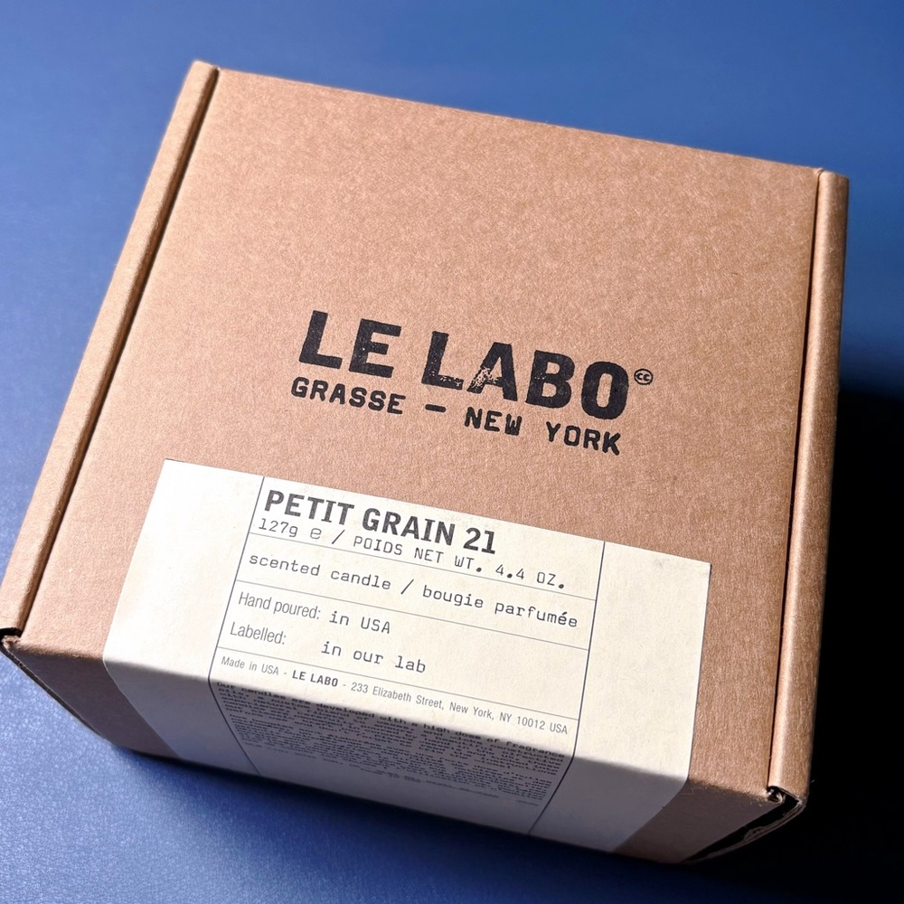 Le Labo Scented Candle PETIT GRAIN 21 - Size 4.4 Oz. / 127 g SEALED NEW IN BOX